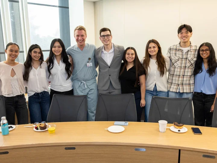 Brisbane Lab Members during Dan's Match Day